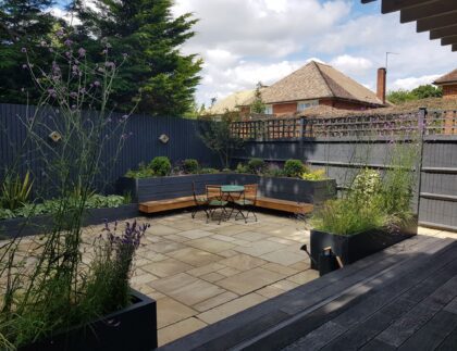 Landscaped garden in Reigate