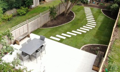 Landscaped garden in Reigate